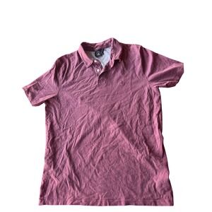 Volcom Mens Short Sleeve Polo Shirt Burgundy Maroon Size Large Skate Surf Logo